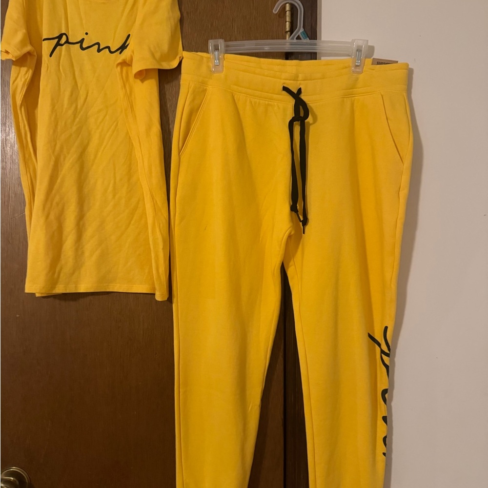 Victoria's Secret Yellow Short Sleeve Tee